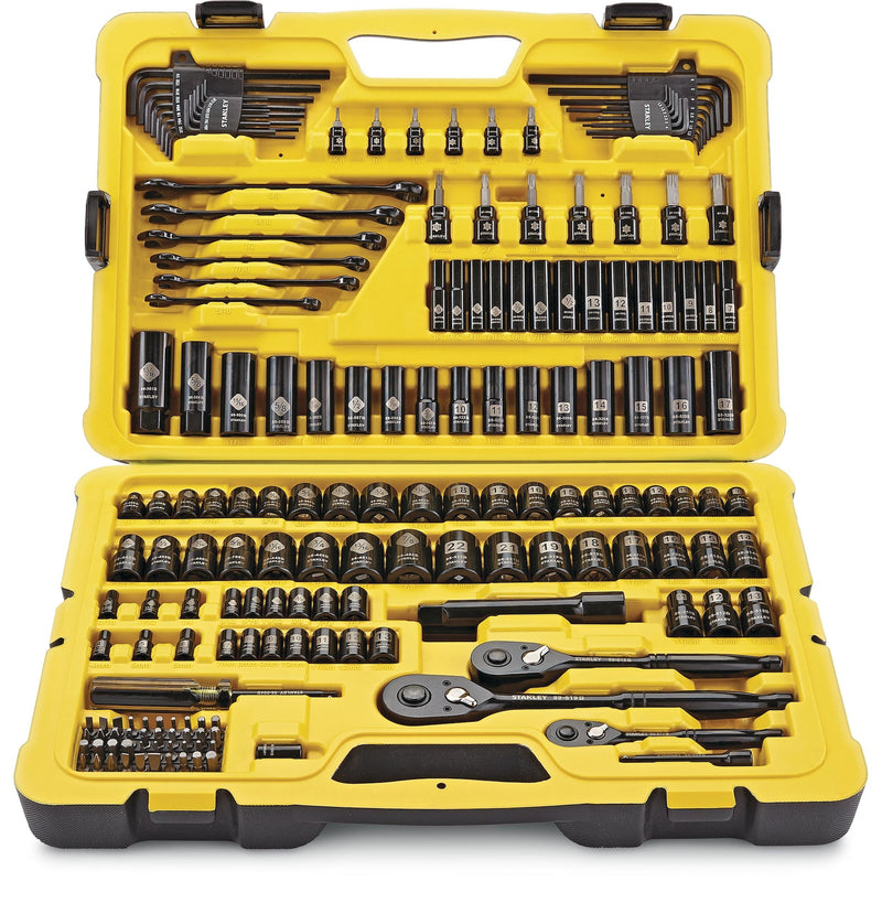 Professional Grade Black Chrome Socket Set, 183-pc, SAE/Metric Y1187