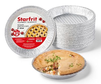 9ʺ Aluminum Deep Pie Plates, 50-pk H1534