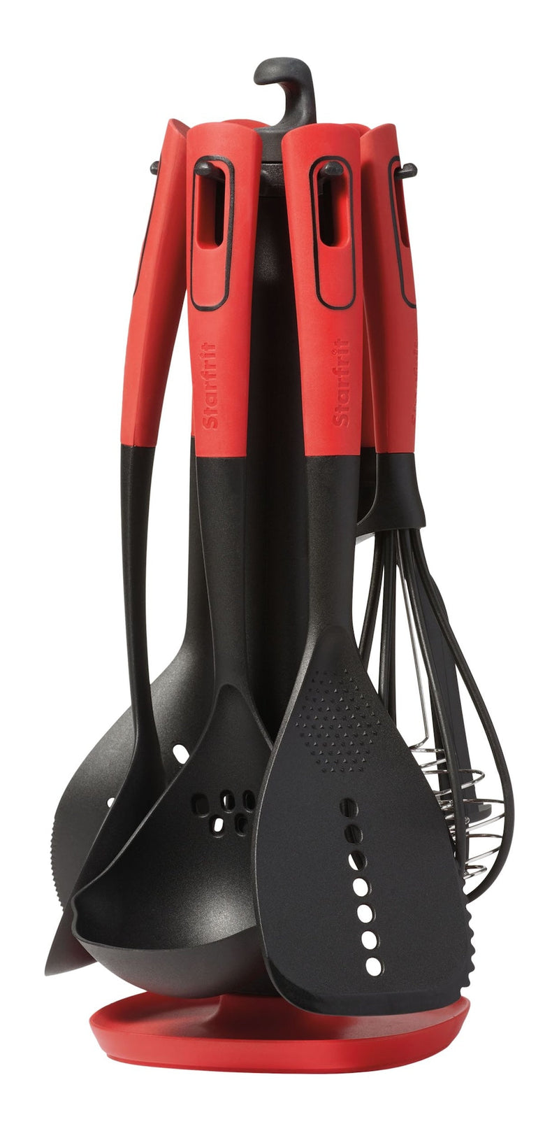 Mixed Kitchen Utensil Set with Nylon Heads and Swivel Holder, 6-pc W6630