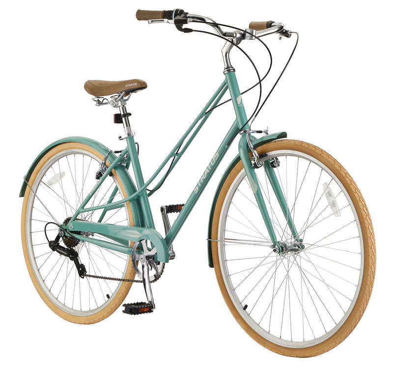 Trillium Adult Bike, 700C, 7-Speed Cruiser Bike, Green B9701