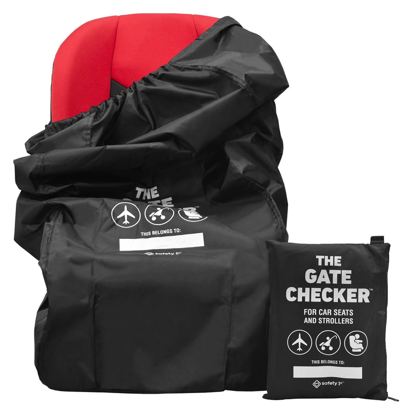 Stroller Gate Heavy-Duty Black Checker Travel Bag with Pouch I8937