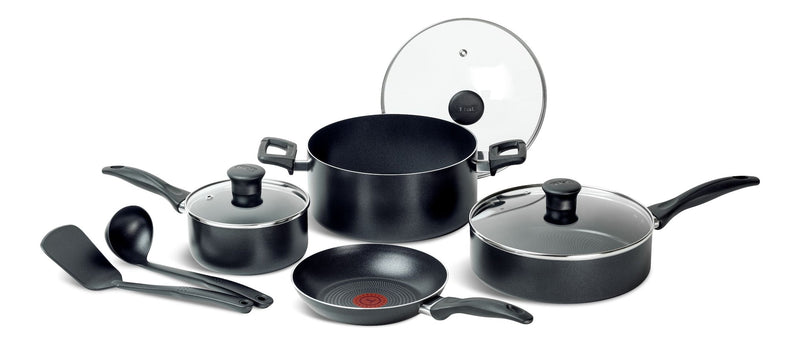 Viva Non-Stick Cookware Set, Black, 9-pc K7693