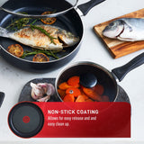 Viva Non-Stick Cookware Set, Black, 9-pc