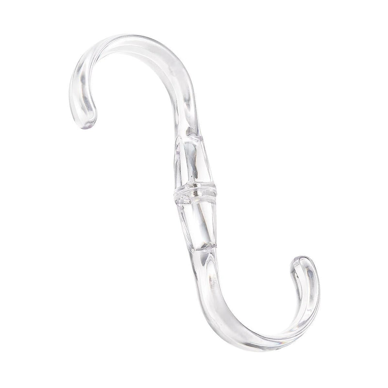 Clear Hanging S Hook, For Closet Organization N1433