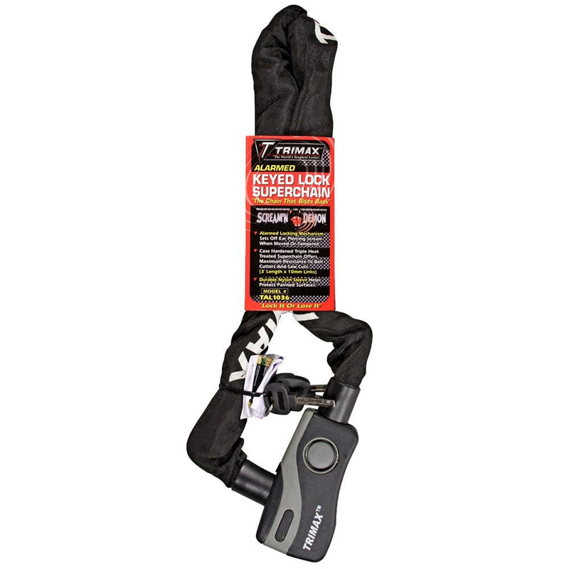 36-in Alarmed Lock with Thex Superchain, Corrosion- resistant Q5595
