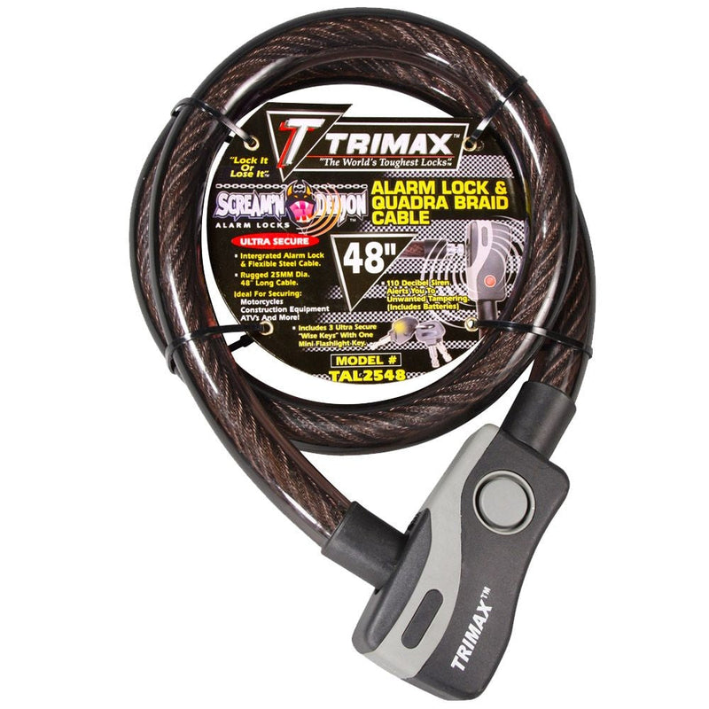 48-in Alarmed Lock Chain with Quadra Braid Cable V3138