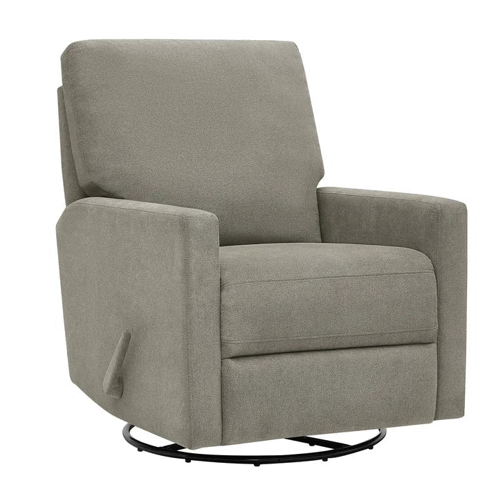 True Innovations Paxley II Grey Fabric Swivel Glider Recliner G6491