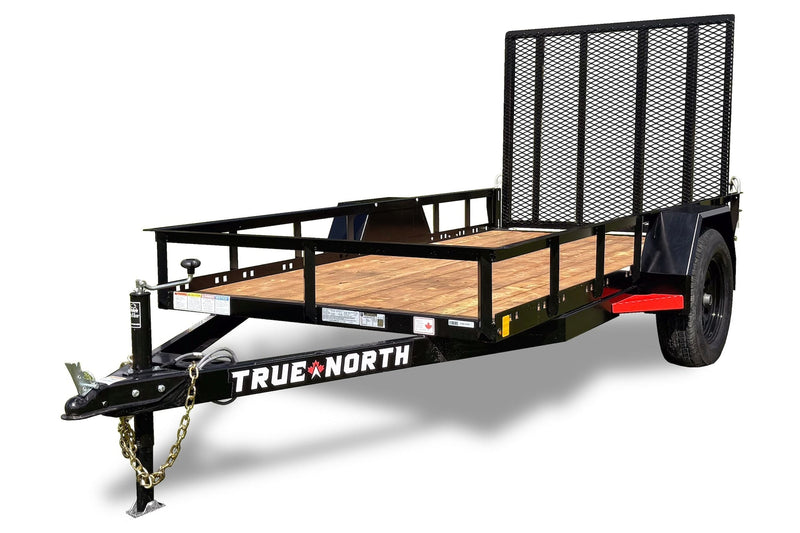 60-in x 10-ft Landscape Utility Trailer with Ramp Gate S1372