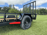 60-in x 10-ft Landscape Utility Trailer with Ramp Gate