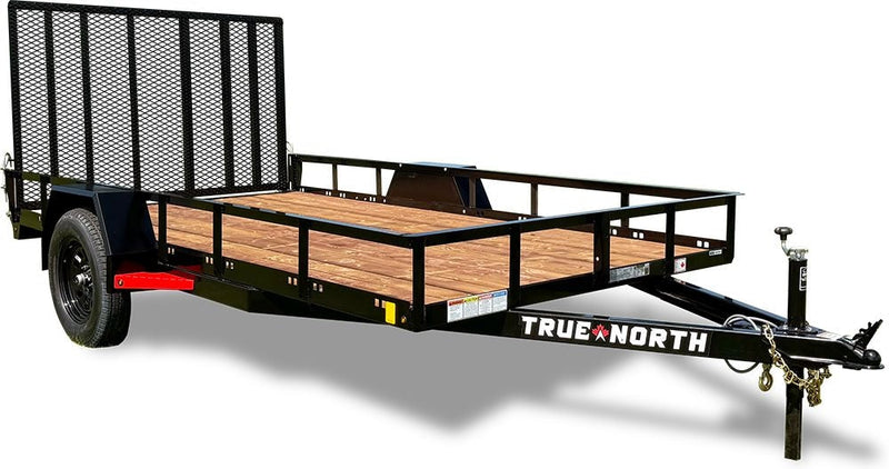 77-in x 12-ft Utility Trailer With Gate, Black C9340