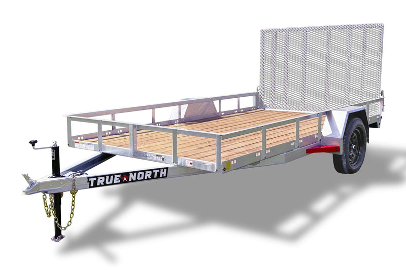 77-in x 12-ft Utility Trailer With Gate, Silver E8387