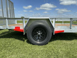 77-in x 12-ft Utility Trailer With Gate, Silver