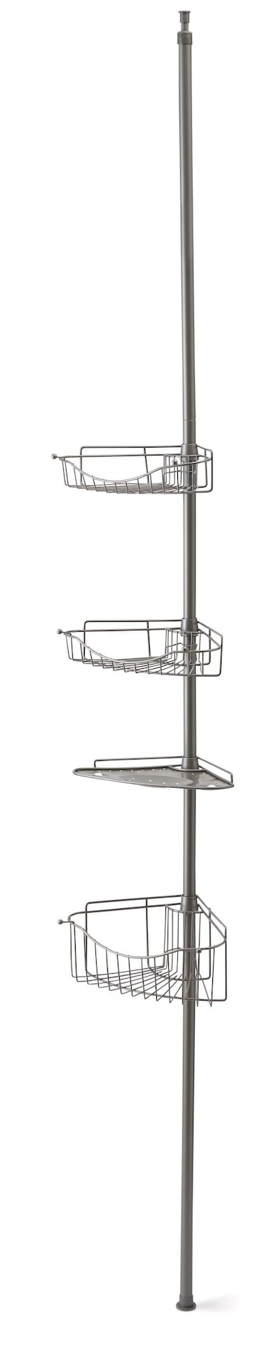 4-ShelvesRust-Resistant Adjustable Tension Pole Shower Caddy O3127