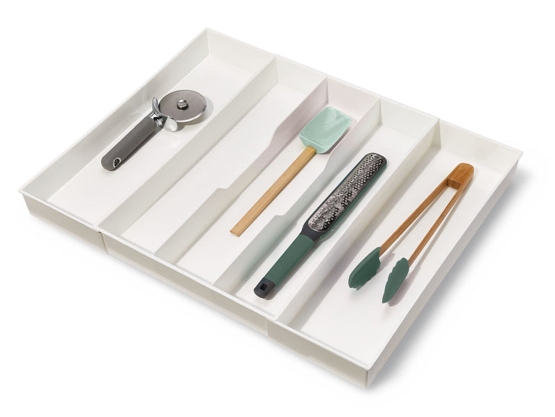 Alpha Expandable Utensil Tray Organizer, White K2277