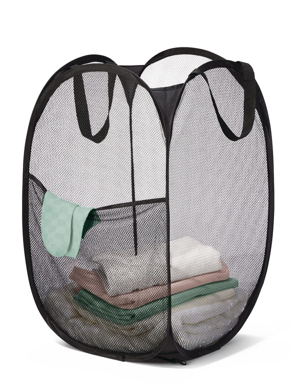 Alpha Pop-Up Laundry Hamper, Black S9953