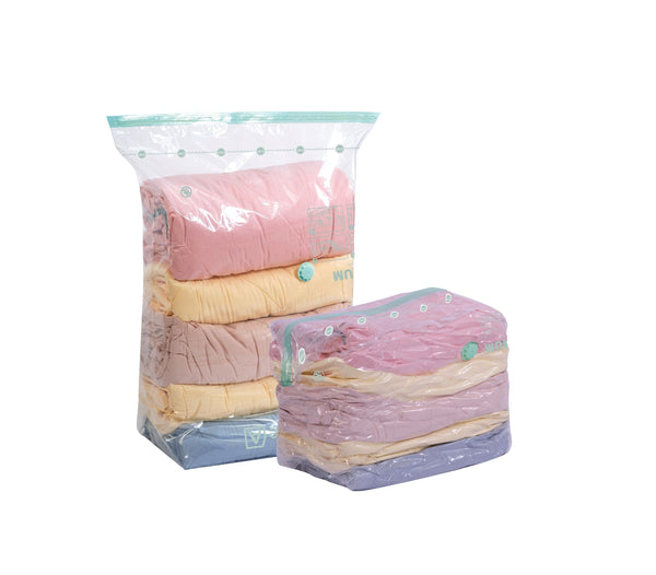 Cube Reusable Vacuum Seal Storage Bag with Pump, Multi-Size, 2-pk Y1654