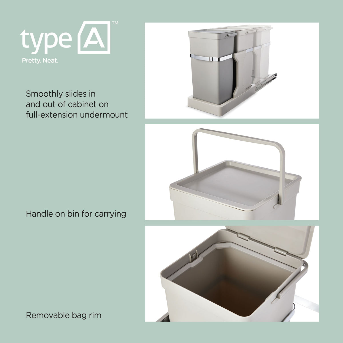 Double Pull-Out Storage Bin