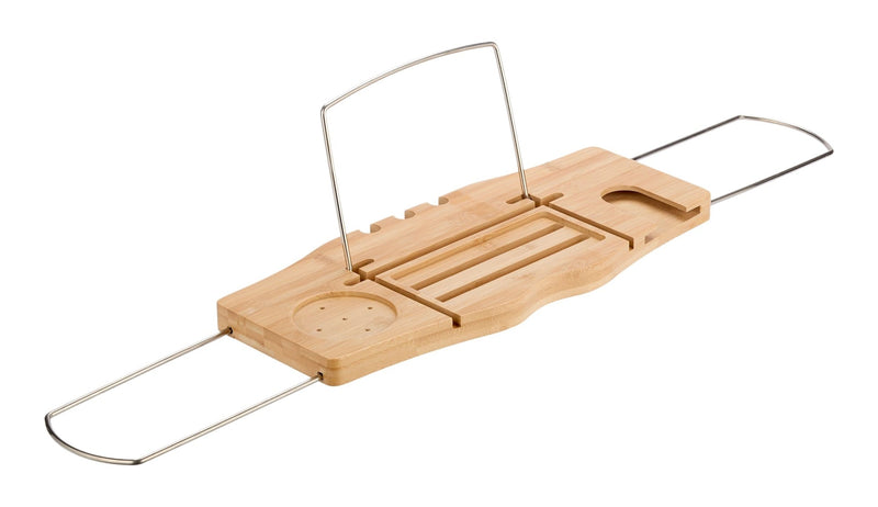 Over-The-Bath Bamboo Wooden Adjustable Bath Tub Tray G4484