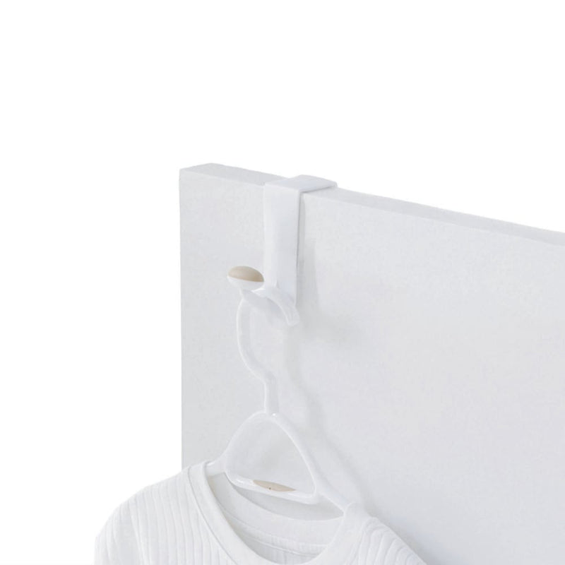 Plastic Single Over the Door Hook, White, 7.5-in C3514