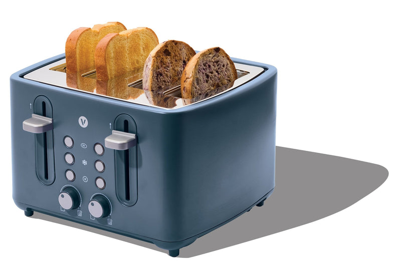 4-Slice Toaster with Extra-Wide Slots, Bluefin O7612