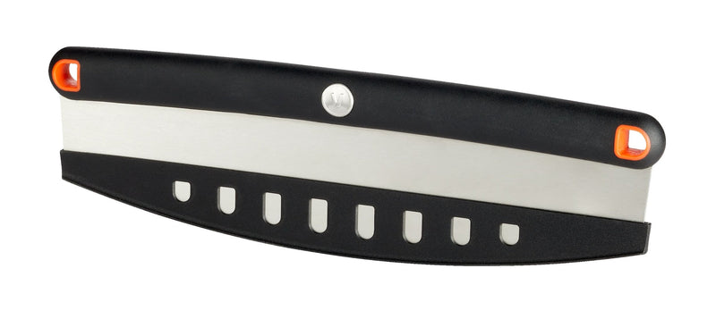 Stainless Steel Pizza Rocker Knife with Protective Sheath P3929