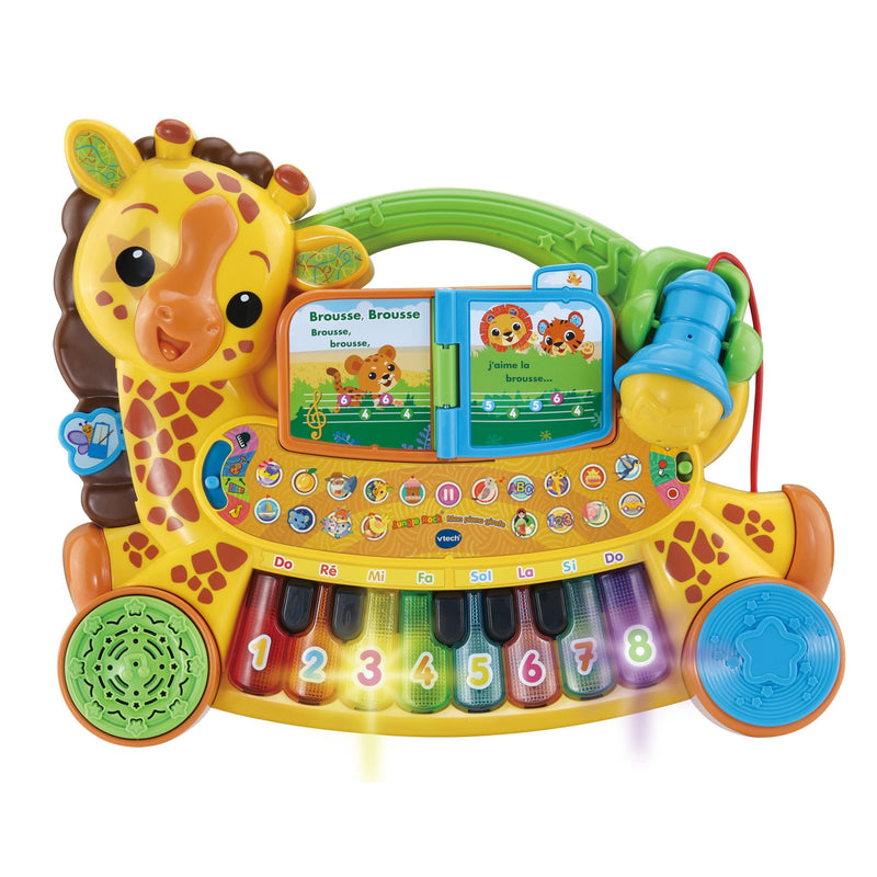 Zoo Jamz Giraffe Piano (French Version), Battery Operated, Microphone included P4999