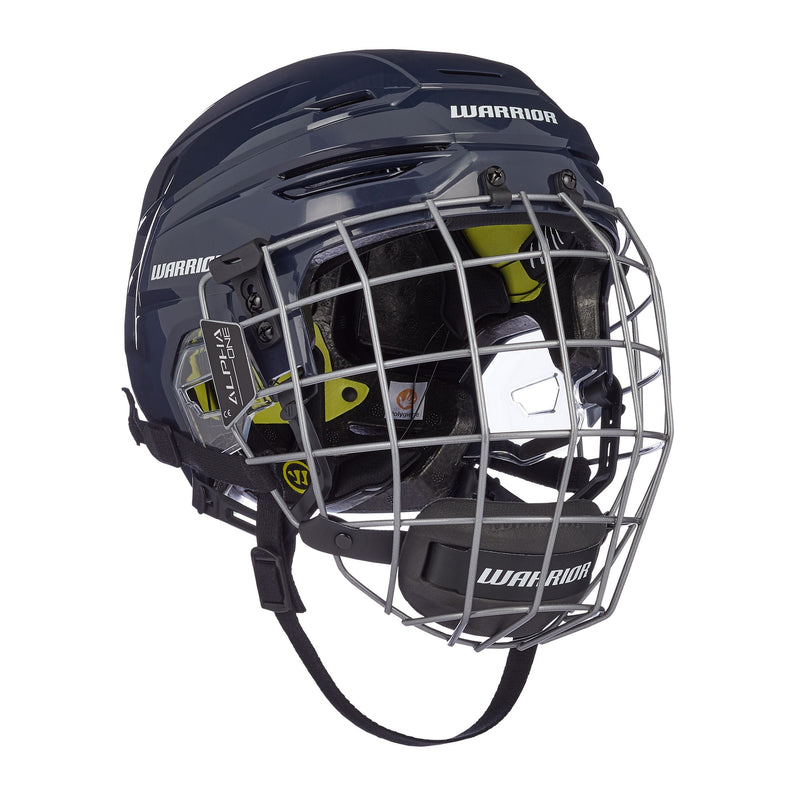 Alpha Pro Senior Hockey Helmet & Cage Combo, Navy K8778
