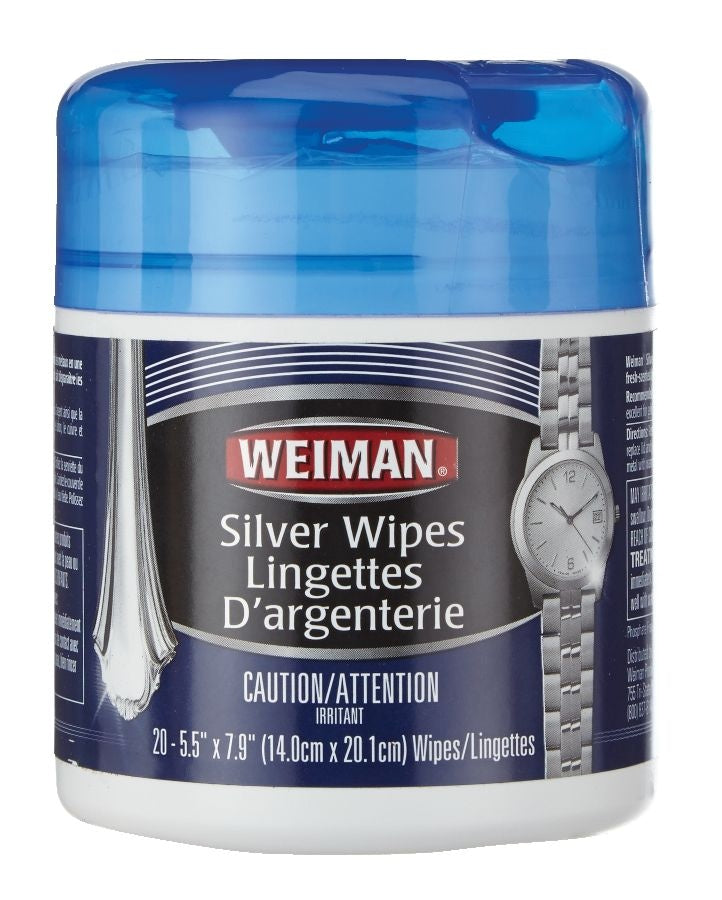 Silver Wipes, for Sterling Silver, Silver Plate & Fine Antique Silver, 20-pk K7793