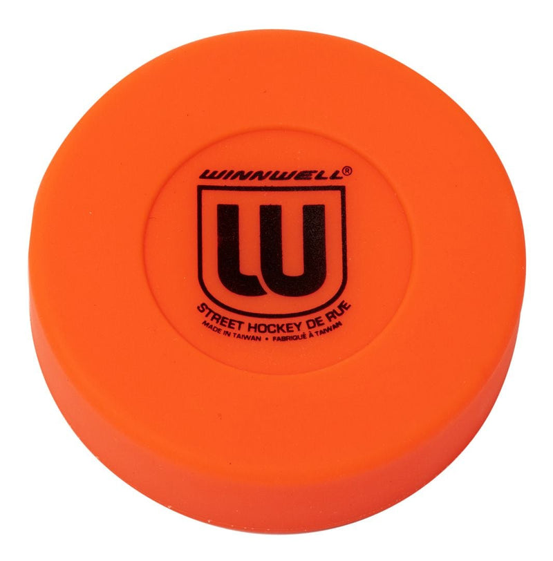 Street Hockey Medium Puck, Orange, 75mm, 50g T0312