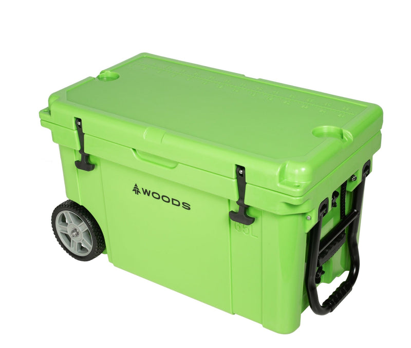 ARCTIC Wheeled Roto-Moulded Cooler with Handle, 65-L, Parrot Green Q5033