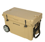 ARCTIC Wheeled Roto-Moulded Cooler with Handle, 65-L, Tan