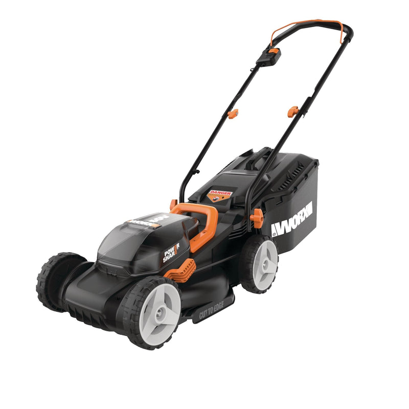 WG779 40V Power Share Cordless Mulching Poly Lawn Mower, 14-in W3835