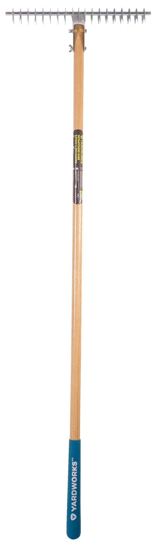15-in Wide Metal 19-Tine Thatch Rake, 54-in Ash Wood Shaft P7910