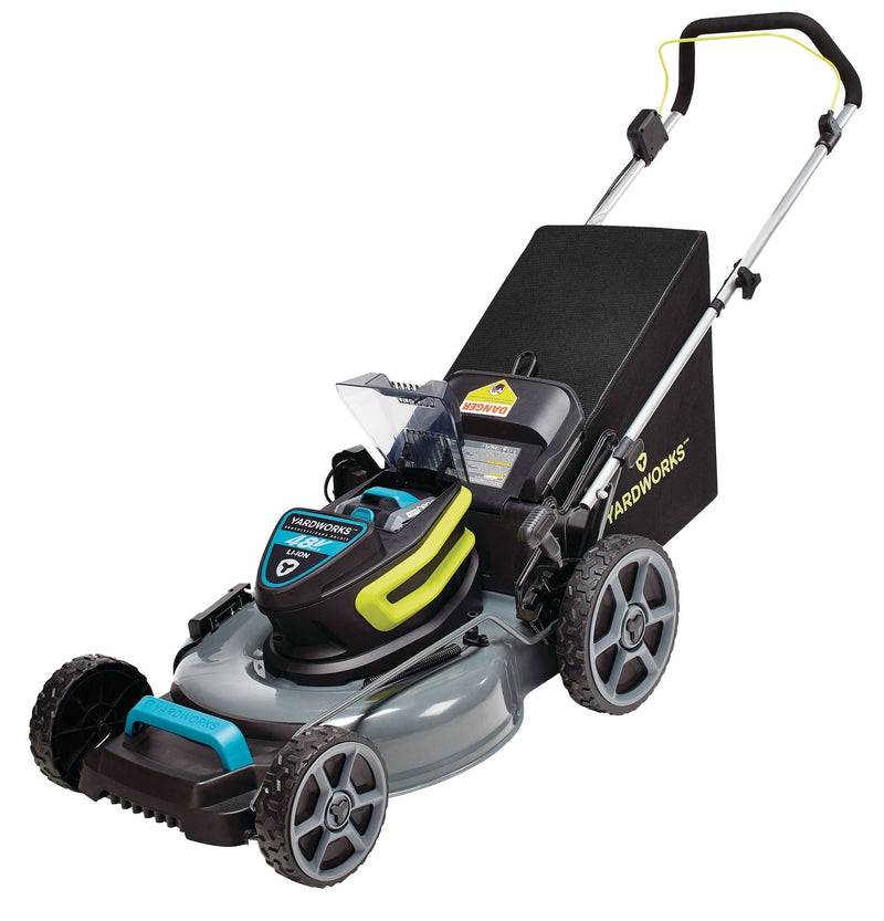 48V 3-in-1 Cordless Brushless Push Lawn Mower, 20-in with 5Ah Battery & Charger W3868