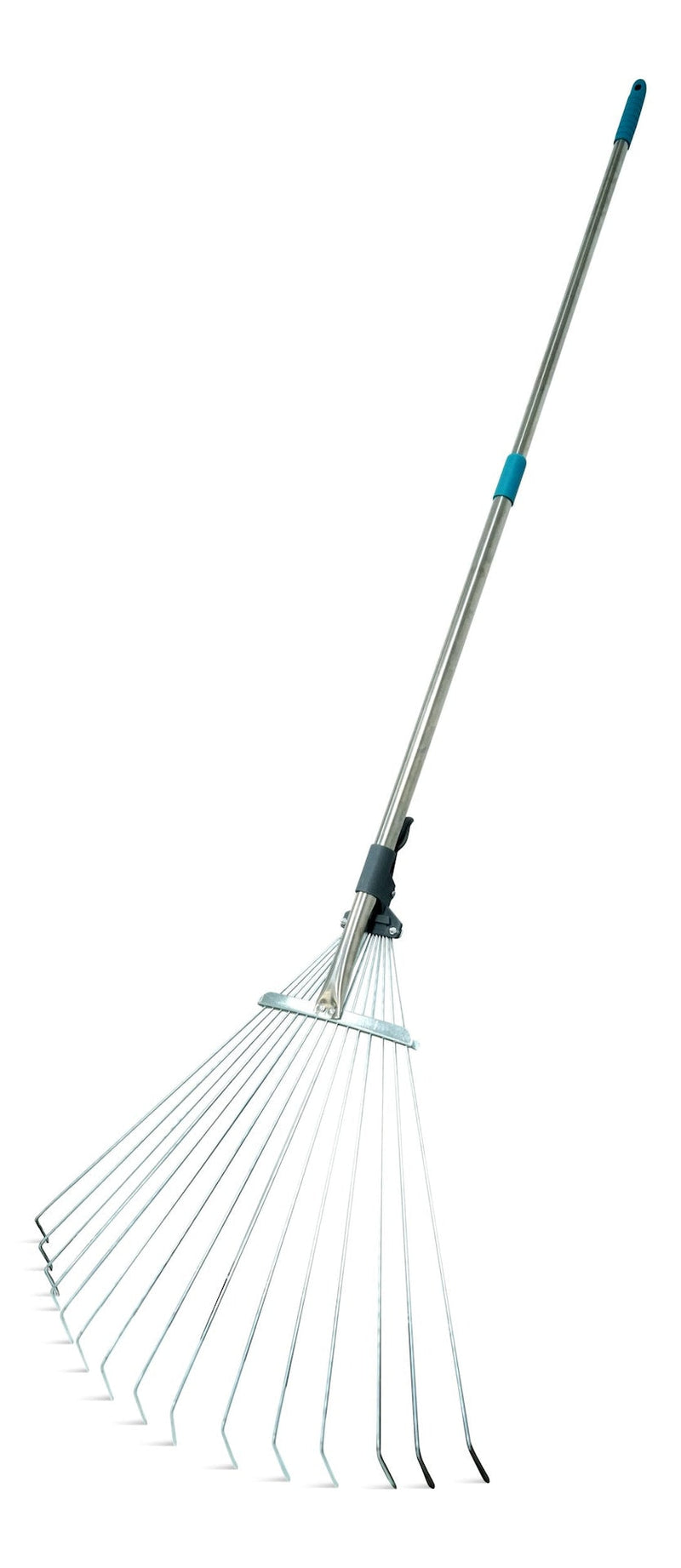 7 to 21-in Wide Metal Adjustable-Tine Telescopic Leaf Rake, 32 to 63-in Aluminum Shaft O9592