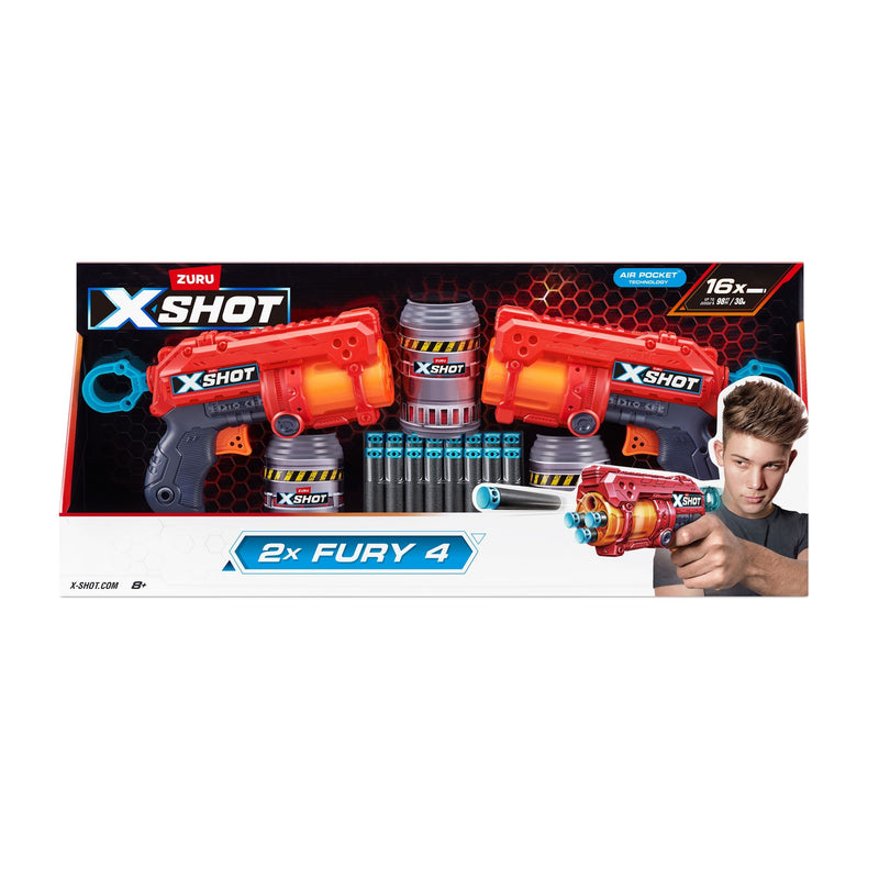 Excel-Fury Foam Dart Blaster, Includes 16 Darts, 2-pk, Ages 8+ I3166